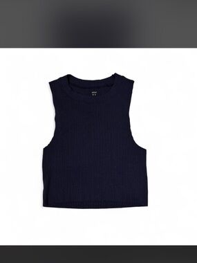 AERIE- Navy blue ribbed tank top- Size: M.
NWT